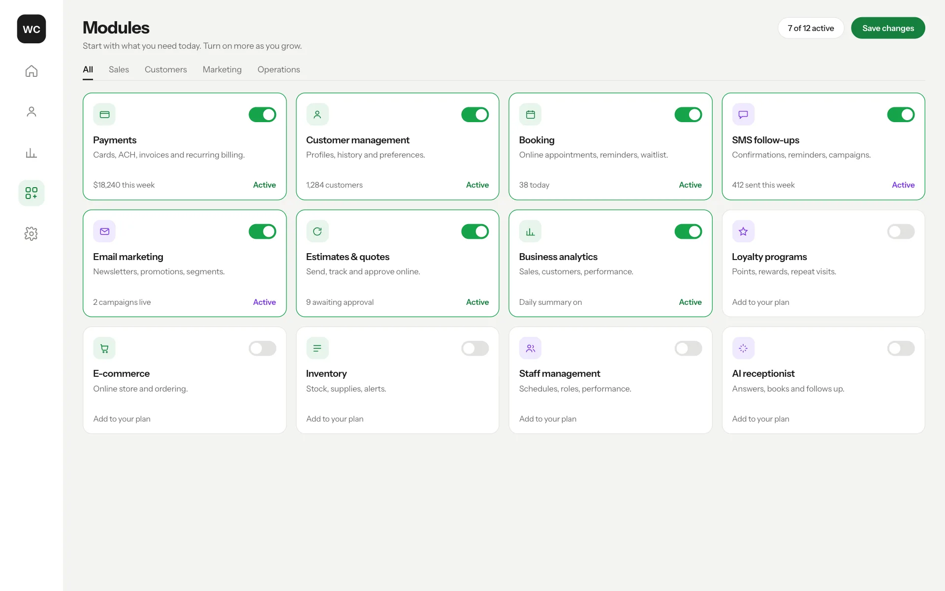 Customizable platform